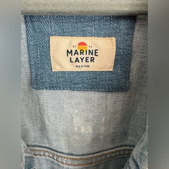 Marine Layer Jean Jacket. Women’s M - Picture 3 of 3
